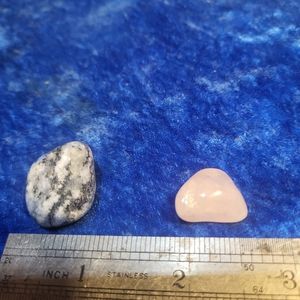 ROSE QUARTZ CRYSTAL AND MYSTICAL MERLINITE